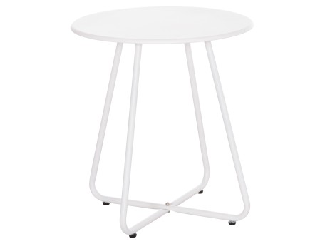 ΒΟΗΘΗΤΙΚΟ ΤΡΑΠΕΖΑΚΙ ΜΕΤΑΛΛΙΚΟ ΣΤΡΟΓΓΥΛΟ SAMMON HM6271.02 ΛΕΥΚΟ Φ45x50Υεκ