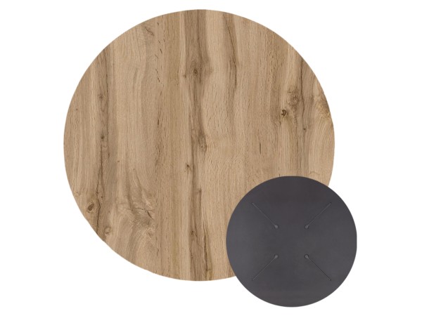 ΕΠΙΦΑΝΕΙΑ ΤΡΑΠΕΖΙΟΥ HPL ΣΤΡΟΓΓΥΛΗ HM5842.36 SONAMA OAK Φ70εκ.