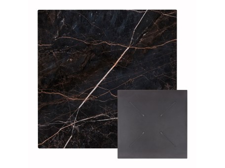 ΕΠΙΦΑΝΕΙΑ ΤΡΑΠΕΖΙΟΥ ΤΕΤΡΑΓΩΝΗ HPL HM5839.34 BLACK MARBLE 80x80εκ