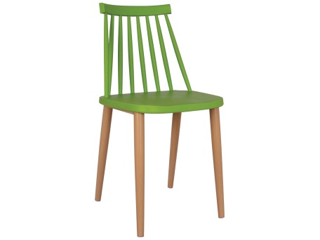 ΚΑΡΕΚΛΑ ΤΡΑΠΕΖΑΡΙΑΣ HM8052.08 VANESSA ΠΡΑΣΙΝΗ ΜΕ ΜΕΤΑΛΛΙΚΑ ΠΟΔΙΑ 42,5x47x81,5 εκ.