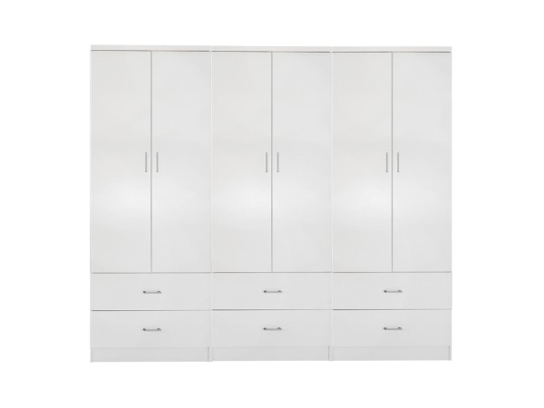 ΝΤΟΥΛΑΠΑ 6ΦΥΛΛΗ REINA ME 6 ΣΥΡΤΑΡΙΑ HM21060.05 ΜΕΛΑΜΙΝΗ ΣΕ ΛΕΥΚΟ 240x42x181Υεκ.