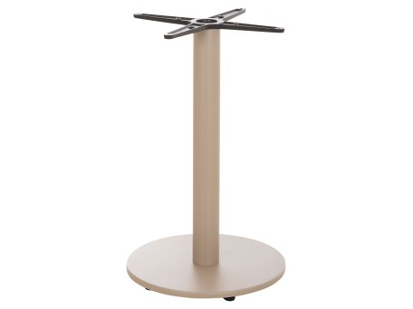 ΒΑΣΗ ΤΡΑΠΕΖΙΟΥ ΑΛΟΥΜΙΝΙΟΥ ΣΤΡΟΓΓΥΛΗ ΚΑΠΟΥΤΣΙΝΟ HM476.25 ΣΤΑΥΡΟΣ 46Χ46εκ Φ44Χ73Υεκ.