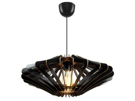 ΦΩΤΙΣΤΙΚΟ ΟΡΟΦΗΣ ΞΥΛΙΝΟ ΚΡΕΜΑΣΤΟ ΜΑΥΡΟ HM7351.03 Φ47x55Υ εκ.