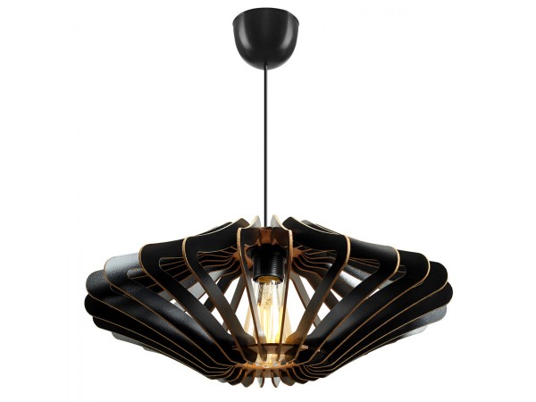 ΦΩΤΙΣΤΙΚΟ ΟΡΟΦΗΣ ΞΥΛΙΝΟ ΚΡΕΜΑΣΤΟ ΜΑΥΡΟ HM7351.03 Φ47x55Υ εκ.