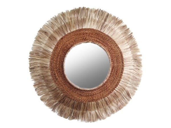 ΚΑΘΡΕΠΤΗΣ ΤΟΙΧΟΥ ΣΤΡΟΓΓΥΛΟΣ ΑΠΟ ΙΝΕΣ ΑΜΠΑΚΑ ΣΕ ΧΡΩΜΑ ΦΥΣΙΚΟ 60x5x60Yεκ.HM7739