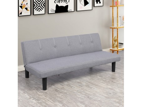 ΚΑΝΑΠΕΣ ΚΡΕΒΑΤΙ ETHAN ΣΕ ΓΚΡΙ ΧΡΩΜΑ HM3146.01 165x74x64 εκ.