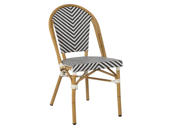 ΚΑΡΕΚΛΑ BAMBOO LOOK ΜΑΥΡΟ-ΛΕΥΚΟ HM5860.01 46x56x88Y εκ.