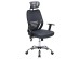 ΚΑΡΕΚΛΑ ΓΡΑΦΕΙΟΥ BRIEF HM1206.02 ΓΚΡΙ MESH--ΒΑΣΗ ΧΡΩΜΙΟΥ 63x64x122Υεκ.