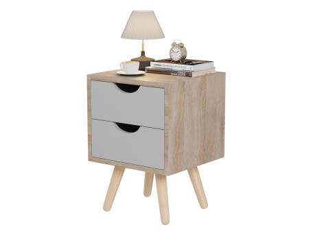 ΚΟΜΟΔΙΝΟ DINKL HM2472.05 ΜΕΛΑΜΙΝΗ-2 ΣΥΡΤΑΡΙΑ ΣΟΝΑΜΑ-ΓΚΡΙ 29,7x29,7x45Υεκ