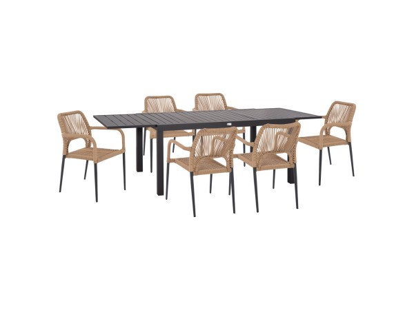 ΣΕΤ ΤΡΑΠΕΖΑΡΙΑΣ ΕΞ.ΧΩΡΟΥ 7ΤΜΧ KRUM HM21150 ΣΚΟΥΡΟ ΓΚΡΙ ΑΛΟΥΜΙΝΙΟ-P.E.TWISTED RATTAN ΣΕΤ ΤΡΑΠΕΖΑΡΙΑΣ ΕΞ.ΧΩΡΟΥ 7ΤΜΧ KRUM HM21150 ΣΚΟΥΡΟ ΓΚΡΙ ΑΛΟΥΜΙΝΙΟ-P.E.TWISTED RATTAN