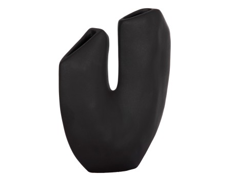 ΕΠΙΤΡΑΠΕΖΙΟ ΚΕΡΑΜΙΚΟ ΔΙΑΚΟΣΜΗΤΙΚΟ ARKEN HM4618.02 ΜΑΥΡΟ ΜΑΤ 29x8x37Υεκ