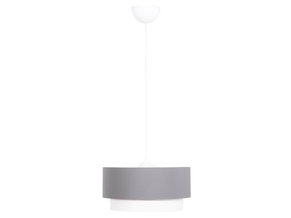 ΦΩΤΙΣΤΙΚΟ ΟΡΟΦΗΣ ΚΥΛΙΝΔΡΙΚΟ KRIKS HM4706.01 PVC ΣΕ ΛΕΥΚΟ-ΓΚΡΙ Φ30x70Υεκ.