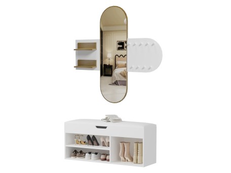 ΣΕΤ ΕΙΣΟΔΟΥ 2ΤΜΧ CHERYL HM21276.02 ΜΕΛΑΜΙΝΗ ΣΕ ΛΕΥΚΟ--SONAMA