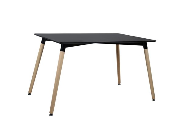 ΤΡΑΠΕΖΙ MINIMAL HM008.02 ΜΑΥΡΟ 120X80Χ73εκ ΜΕ ΞΥΛΙΝΑ ΠΟΔΙΑ ΟΞΙΑ