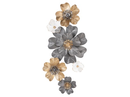 ΔΙΑΚΟΣΜΗΤΙΚΟ ΤΟΙΧΟΥ HM4214 ΜΕΤΑΛΛΟ ΣΕ ΛΕΥΚΟ-ΓΚΡΙ-ΧΡΥΣΟ 51x7,5x120εκ.