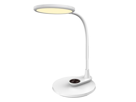 ΦΩΤΙΣΤΙΚΟ ΓΡΑΦΕΙΟΥ LED BLAIN HM4459.01 ΛΕΥΚΟ ABS & ΣΙΛΙΚΟΝΗ 17x26,6x34,5Υ εκ.