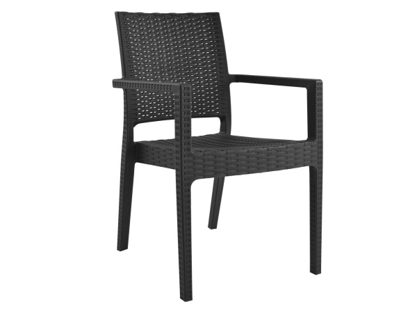 ΠΟΛΥΘΡΟΝΑ ΠΟΛΥΠΡΟΠΥΛΕΝΙΟΥ ΒΑΡΕΩΣ ΤΥΠΟΥ KAGANU DARK GREY HM5134.01 57x55,5x89 εκ.