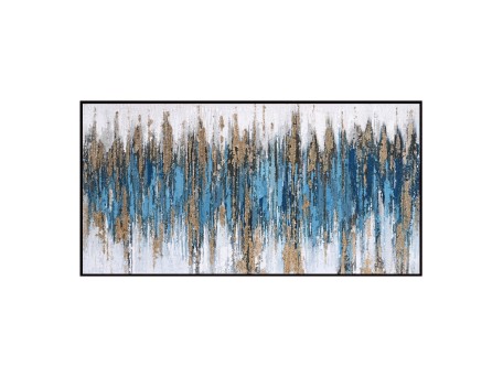 ΠΙΝΑΚΑΣ ΤΟΙΧΟΥ SEDIMENT (ΜΠΛΕ) HM4574.02 ΜΕ ΚΟΡΝΙΖΑ ΜΑΥΡΗ-ΚΑΜΒΑΣ 142x4.5x72Υεκ