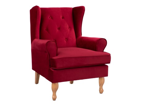 ΠΟΛΥΘΡΟΝΑ ΜΠΕΡΖΕΡΑ ΚΟΚΚΙΝΟ ΒΕΛΟΥΔΟ BRANDON 81Χ83Χ101Υ εκ.HM3073.14