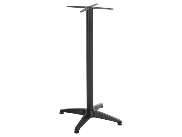 ΒΑΣΗ ΜΠΑΡ ΑΛΟΥΜΙΝΙΟΥ 4ΝΥΧΗ 66,5X66,5X109Υεκ. ΜΕ ΣΤΑΥΡΟ 44x44εκ. HM450.03 ΜΑΥΡΗ