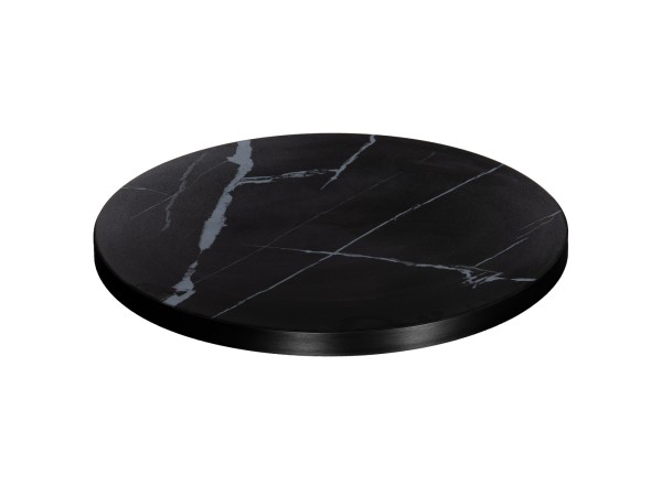 ΕΠΙΦΑΝΕΙΑ ΤΡΑΠΕΖΙΟΥ SINTERED STONE HM6653.03 ΜΕ ΠΛΑΙΣΙΟ ALU ΜΑΥΡΟ Φ70εκ.