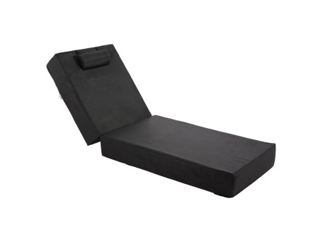 ΜΑΞΙΛΑΡΙ ΞΑΠΛΩΣΤΡΑΣ TEXTILENE SIFNOS ΜΑΥΡΟ HM11761.01 200(120+80)x70x20Yεκ.