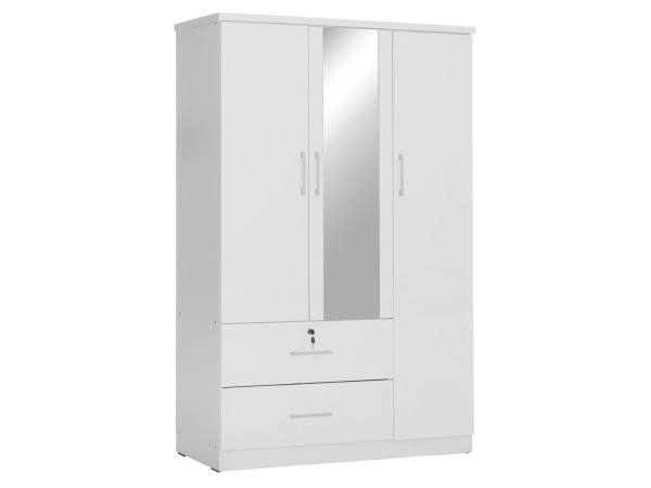 ΝΤΟΥΛΑΠΑ ΜΕ ΚΑΘΡΕΦΤΗ & ΣΥΡΤΑΡΙΑ JARRY HM2485.01 ΛΕΥΚΗ ΜΕΛΑΜΙΝΗ 119x48x183Υεκ