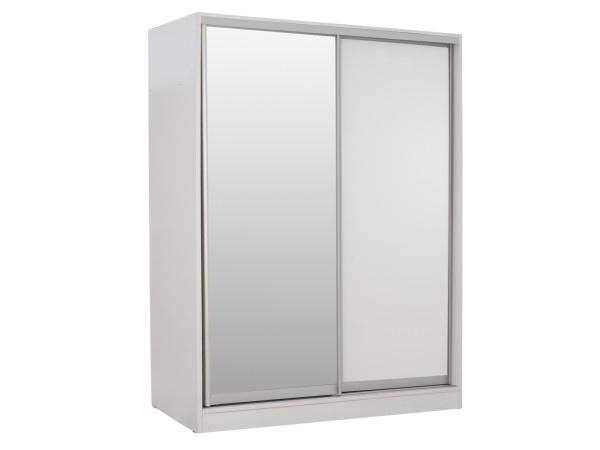 ΝΤΟΥΛΑΠΑ ADLER ΜΕΛΑΜΙΝΗΣ ΛΕΥΚΗ ΜΕ ΚΑΘΡΕΠΤΗ HM2434.03 160x60x210 εκ.