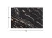 ΕΠΙΦΑΝΕΙΑ ΤΡΑΠΕΖΙΟΥ WERZALIT 120Χ80Χ3.5εκ. BLACK GOLD MARBLE HM5630.15