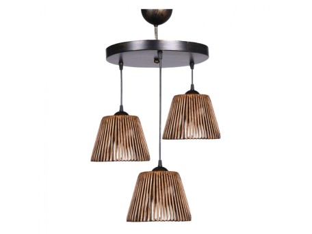 ΦΩΤΙΣΤΙΚΟ ΟΡΟΦΗΣ ΕΣΩΤΕΡΙΚΟΥ ΧΩΡΟΥ ΚΡΕΜΑΣΤΟ 3ΦΩΤΟ ΜΠΡΟΝΖΕ HM7481 20x16x90Υεκ.