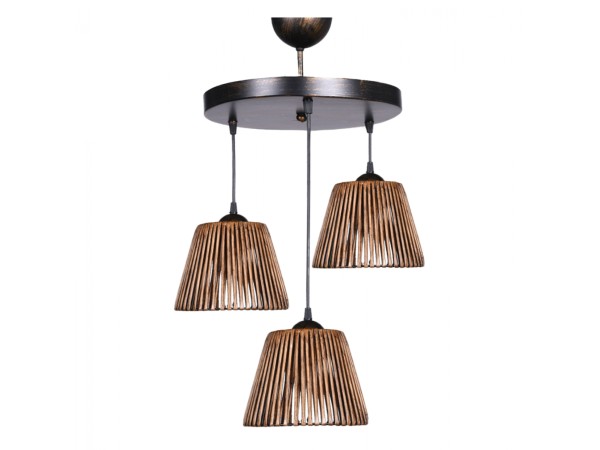 ΦΩΤΙΣΤΙΚΟ ΟΡΟΦΗΣ ΕΣΩΤΕΡΙΚΟΥ ΧΩΡΟΥ ΚΡΕΜΑΣΤΟ 3ΦΩΤΟ ΜΠΡΟΝΖΕ HM7481 20x16x90Υεκ.