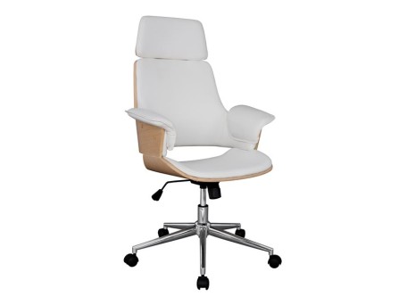 ΚΑΡΕΚΛΑ ΓΡΑΦΕΙΟΥ ΔΙΕΥΘΥΝΤΙΚΗ SUPERIOR PRO HM1110.02 SONAMA-ΑΣΠΡΗ 67x66x120 cm