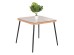 ΤΡΑΠΕΖΙ ΤΕΤΡΑΓΩΝΟ ALLEGRA HM5536.11 ΜΕΤΑΛ.ΜΑΥΡΟ-P.E. RATTAN ΦΥΣΙΚΟ 79,5x79,5x72,5Υεκ