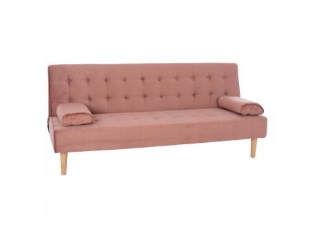 ΚΑΝΑΠΕΣ ΚΡΕΒΑΤΙ WANDA HM3149.12 ΜΕ ΒΕΛΟΥΔΟ ΣΑΠΙΟ ΜΗΛΟ 188X83X83Y εκ.