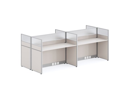 ΣΤΑΘΜΟΣ ΕΡΓΑΣΙΑΣ 4 ΘΕΣΕΩΝ ΣΕΙΡΑ NEWLINE HM18288 ΜΕΛΑΜΙΝΗ ΚΡΕΜ 249x123x110Υεκ