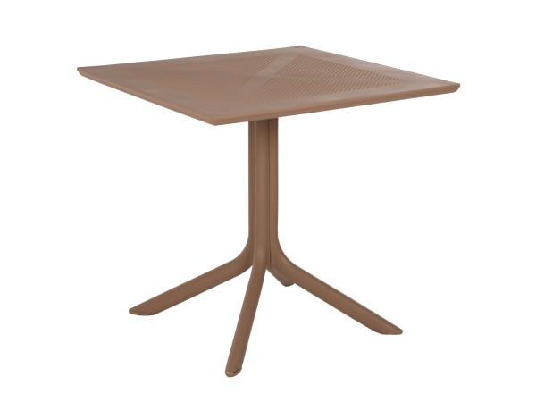 ΤΡΑΠΕΖΙ ΠΟΛΥΠΡΟΠΥΛΕΝΙΟΥ ΤΕΤΡΑΓΩΝΟ LUNAR HM5930.14 ΚΑΠΟΥΤΣΙΝΟ 80x80x75Υ εκ.