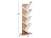 ΒΙΒΛΙΟΘΗΚΗ LIANA HM9028.14 ΜΕΛΑΜΙΝΗ SONAMA/ΛΕΥΚΟ 46x22x128,5Yεκ.