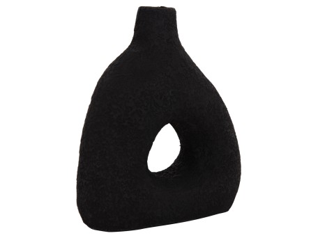 ΕΠΙΤΡΑΠΕΖΙΟ ΔΙΑΚΟΣΜΗΤΙΚΟ ΒΑΖΟ DECANT HM4667.01Μ ΤΕΡΑΚΟΤΑ ΣΕ ΜΑΥΡΟ--17x6.5x20Υεκ.