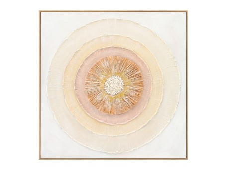 ΠΙΝΑΚΑΣ TOIXOY HM4577 ΜΕ ΚΟΡΝΙΖΑ ΜΠΕΖ-ΚΑΜΒΑΣ ΚΥΚΛΟΙ 82x4,5x82Υεκ.