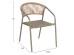 ΠΟΛΥΘΡΟΝΑ HOMAN HM6430.04 ΣΑΜΠΑΝΙ ΜΕΤΑΛΛΟ & TEXTILENE--ΜΠΕΖ P.E.RATTAN 53,5x62x75Υεκ