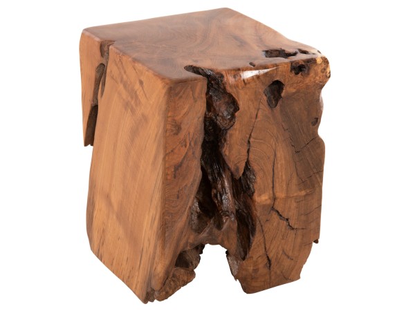 ΣΚΑΜΠΟ ΧΑΜΗΛΟΥ ΥΨΟΥΣ KUMO HM7893 ΜΑΣΙΦ ΞΥΛΟ TΕΑK ΦΥΣΙΚΟ 30X30X40Υεκ.