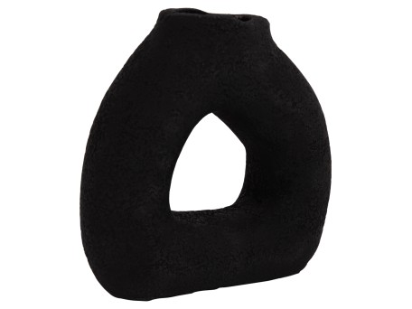 ΕΠΙΤΡΑΠΕΖΙΟ ΔΙΑΚΟΣΜΗΤΙΚΟ ΒΑΖΟ DECANT HM4667.01S ΤΕΡΑΚΟΤΑ ΣΕ ΜΑΥΡΟ--17.5x6.5x17Υεκ.