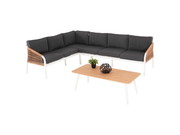 ΣΑΛΟΝΙ ΓΩΝΙΑ ΕΞ.ΧΩΡΟΥ MAERLY HM6140.01 ΑΛΟΥΜΙΝΙΟ ΛΕΥΚΟ-ΜΑΞΙΛΑΡΙΑ ΑΝΘΡΑΚΙ-ΣΥΝΘ.ΣΧΟΙΝΙ