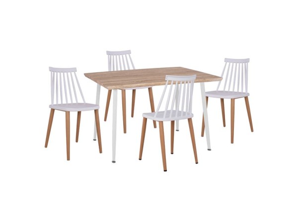 ΣΕΤ 5ΤΜΧ ΤΡΑΠΕΖΙ SONAMA & ΚΑΡΕΚΛΕΣ VANESSA ΛΕΥΚΟ ΧΡΩΜΑ ΜΕΤΑΛΛΙΚΑ ΠΟΔΙΑ HM11024.01 120x70x76.5 cm ΣΕΤ 5ΤΜΧ ΤΡΑΠΕΖΙ SONAMA & ΚΑΡΕΚΛΕΣ VANESSA ΛΕΥΚΟ ΧΡΩΜΑ ΜΕΤΑΛΛΙΚΑ ΠΟΔΙΑ HM11024.01 120x70x76.5 cm