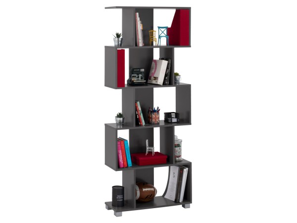 ΒΙΒΛΙΟΘΗΚΗ ΜΕΛΑΜΙΝΗΣ HM2385.10 ΓΚΡΙ 70x25x177Υ εκ. ΒΙΒΛΙΟΘΗΚΗ ΜΕΛΑΜΙΝΗΣ HM2385.10 ΓΚΡΙ 70x25x177Υ εκ.