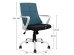 ΚΑΡΕΚΛΑ ΓΡΑΦΕΙΟΥ MALFOI HM1053.06 ΜΠΛΕ MESH & ΠΟΔΙ ΜΕΤΑΛΛΙΚΟ 58x59x103 εκ.