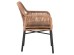 ΠΟΛΥΘΡΟΝΑ TOPIN HM6048.02 ΑΛΟΥΜΙΝΙΟ ΜΑΥΡΟ-P.E. RATTAN ΜΠΕΖ-ΜΑΞΙΛΑΡΙ ΜΑΥΡΟ 57x65x84Υ εκ