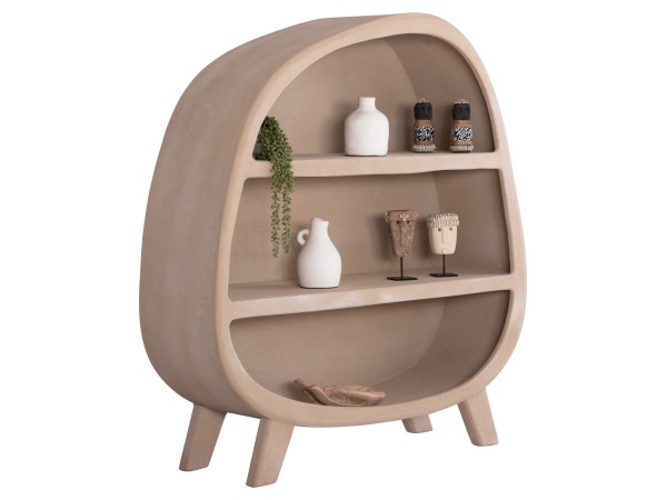 ΡΑΦΙΕΡΑ ΣΕΙΡΑ SANTORINI HM18060.02 MDF ΣΕ ΚΑΦΕ ΧΡΩΜΑ 120x38x133Υεκ.