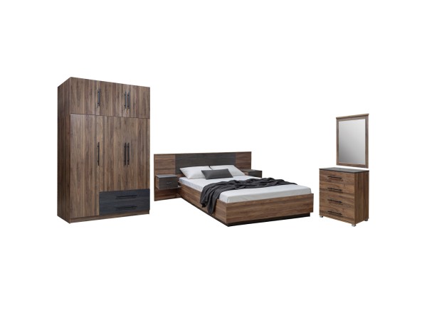 ΣΕΤ ΚΡΕΒΑΤΟΚΑΜΑΡΑΣ 5ΤΜΧ CARYS HM10888.11 ΜΕΛΑΜΙΝΗ ΣΕ ΚΑΡΥΔΙ
