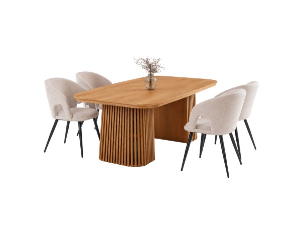 ΣΕΤ ΤΡΑΠΕΖΑΡΙΑΣ 5ΤΜΧ ΕΠΕΚΤΕΙΝΟΜΕΝΟ CORNEL HM12105.02 MDF--ΥΦΑΣΜΑ ΜΠΕΖ ΣΕΤ ΤΡΑΠΕΖΑΡΙΑΣ 5ΤΜΧ ΕΠΕΚΤΕΙΝΟΜΕΝΟ CORNEL HM12105.02 MDF--ΥΦΑΣΜΑ ΜΠΕΖ